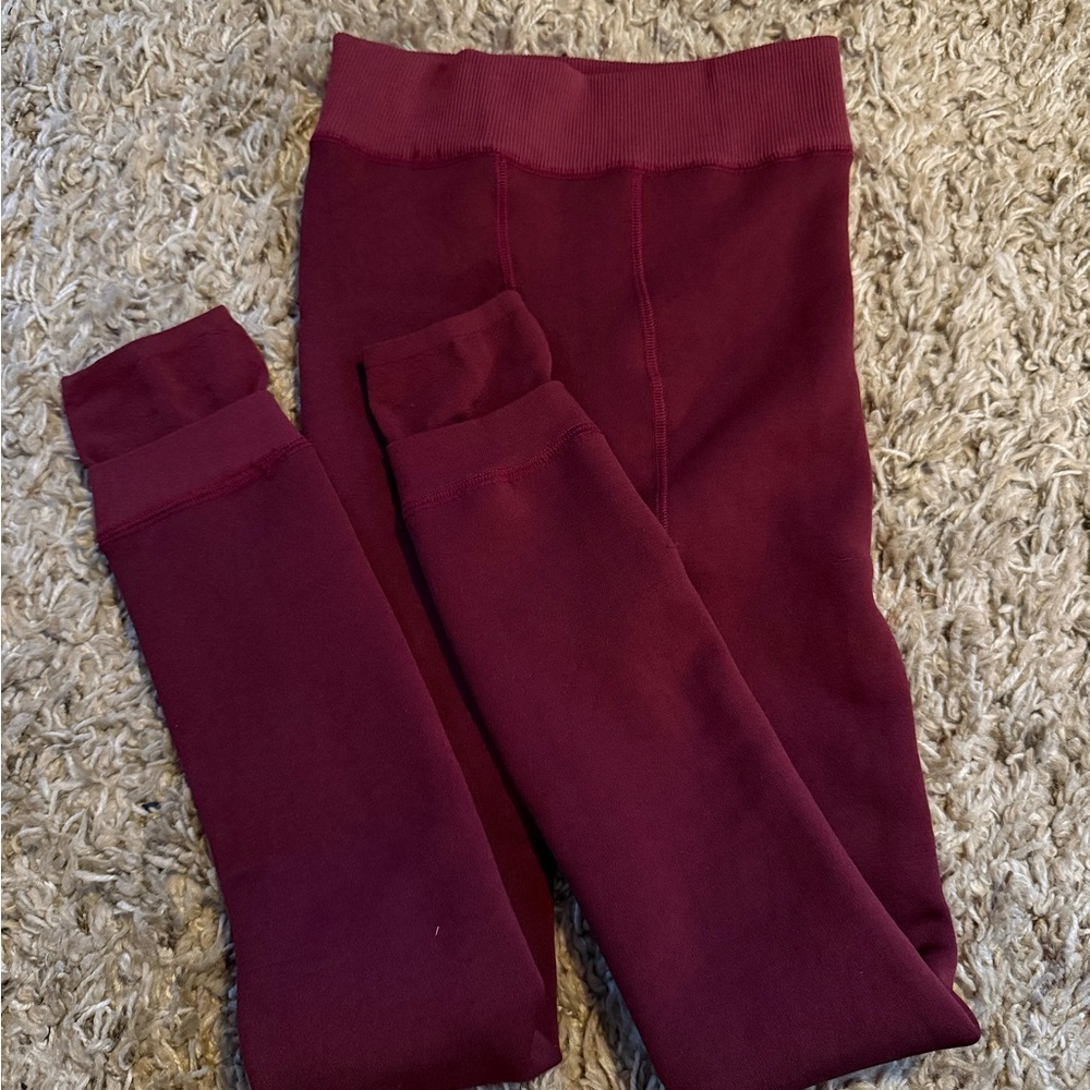 Maroon Long John’s with Furry Lining